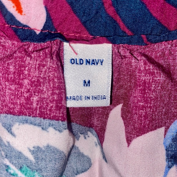 SALE-Old Navy Asymmetrical Dress in Purple Floral print. - Picture 3 of 11